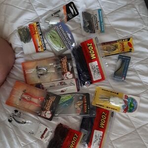 Vudu Shrimp, Zoom, Strike King Assorted Fishing Lures Collection, New In Package